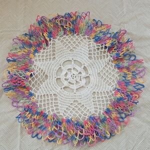 Colorful Crochet Doilies Set Of Four